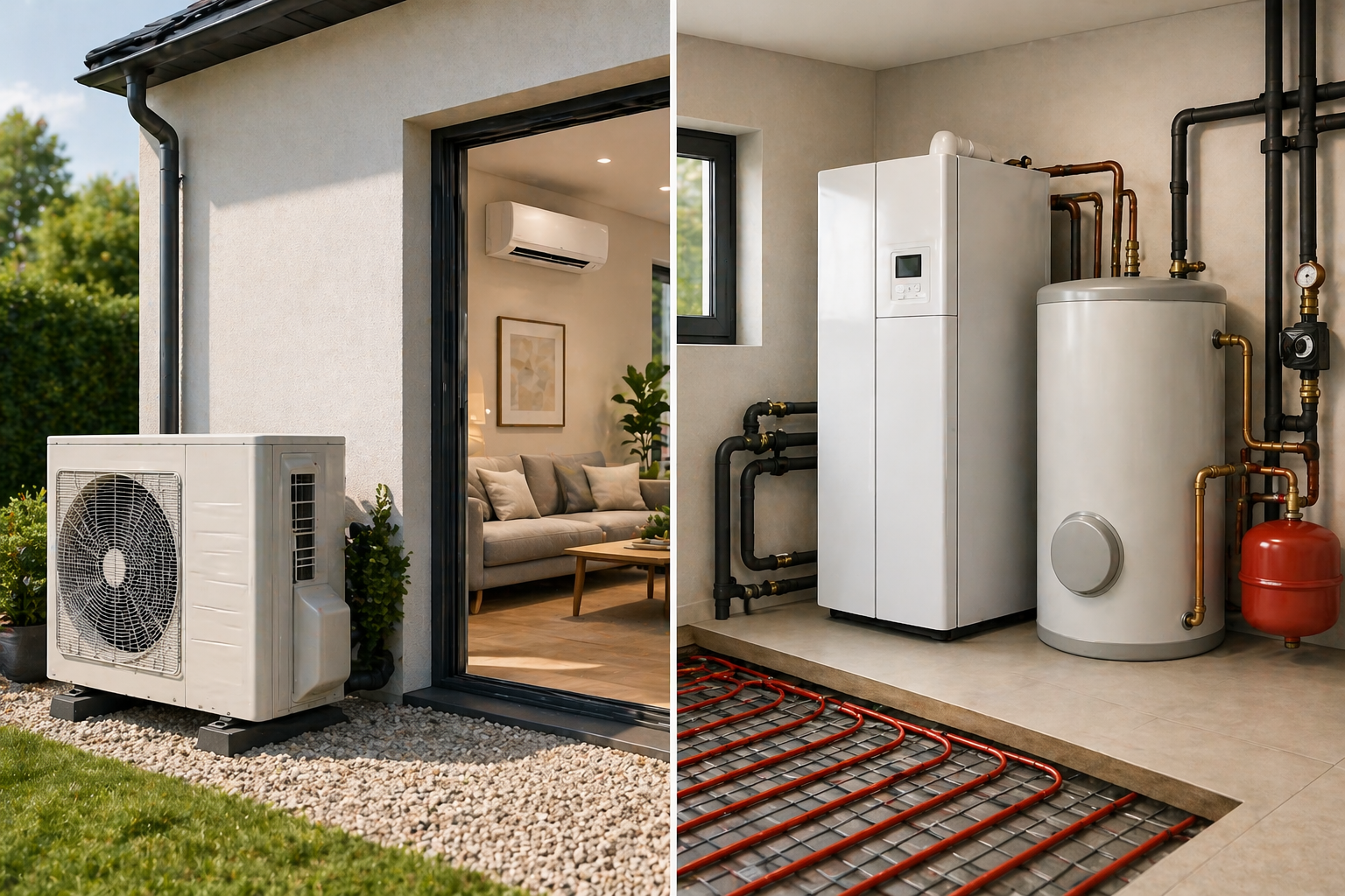 Pompe à chaleur air-air ou air-eau : laquelle choisir pour votre maison à Trets et dans les Bouches-du-Rhône