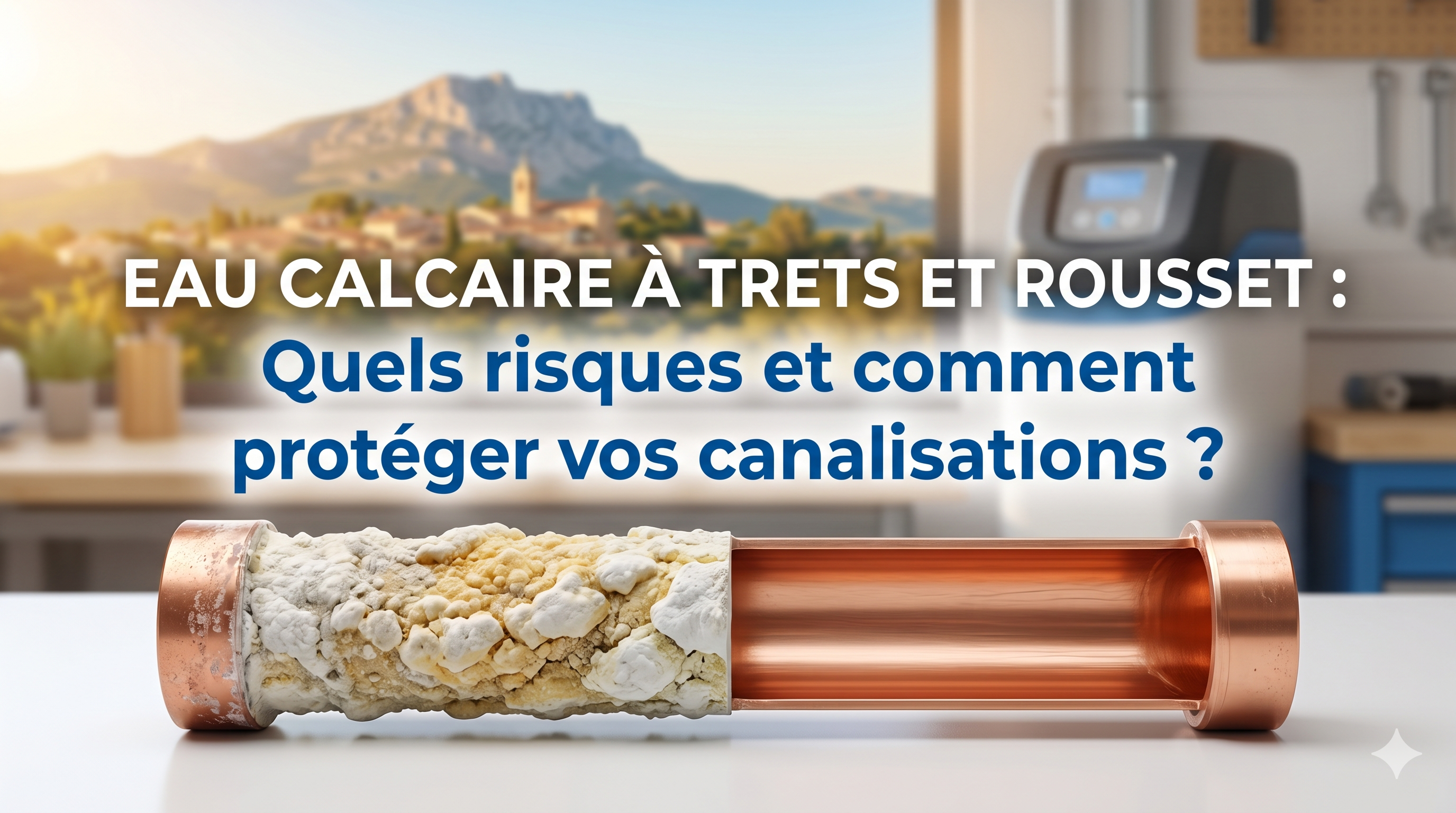 Eau calcaire à Trets et Rousset : Quels risques pour vos canalisations et comment s'en protéger ?